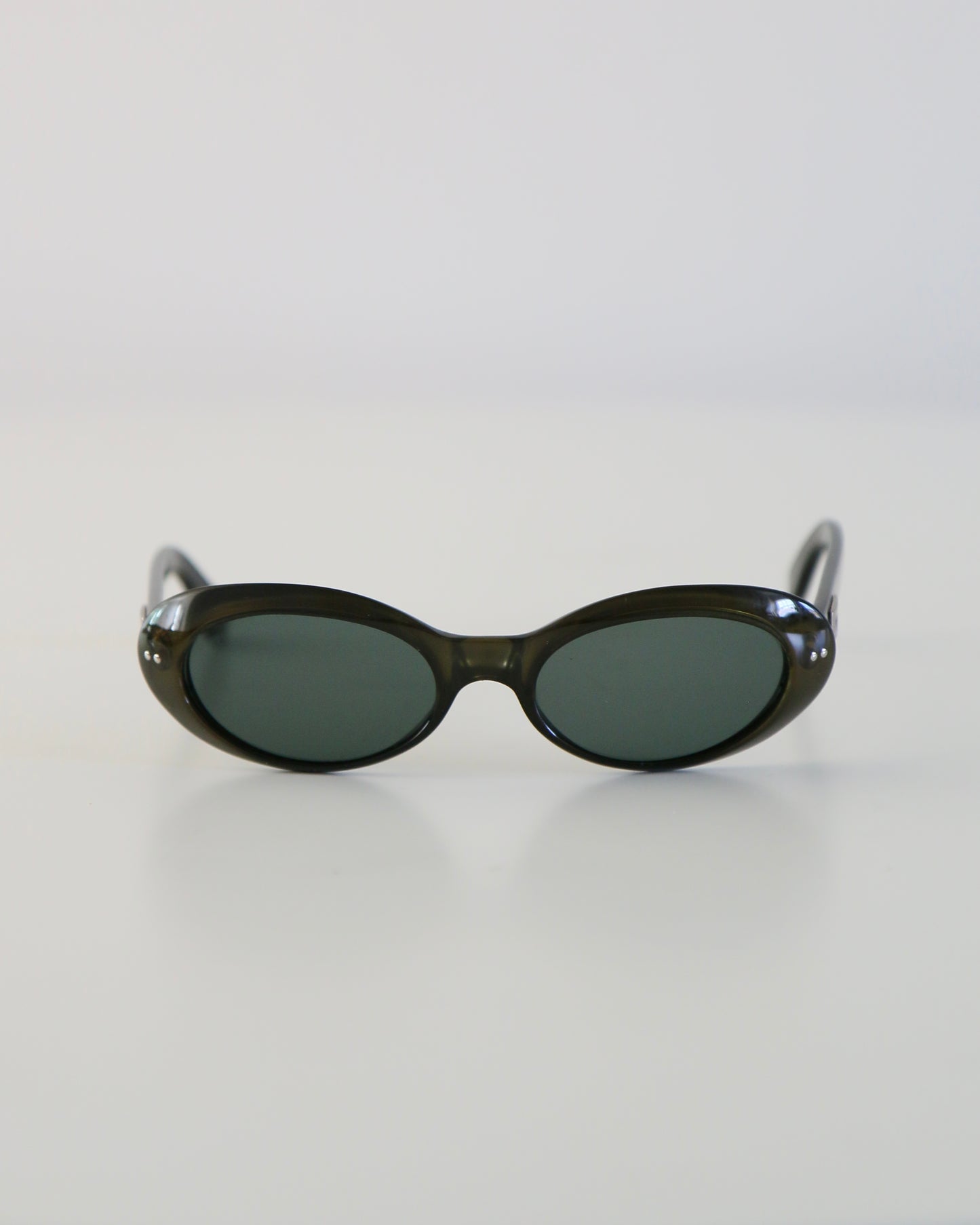 Gucci Deep Green Round Sunglasses