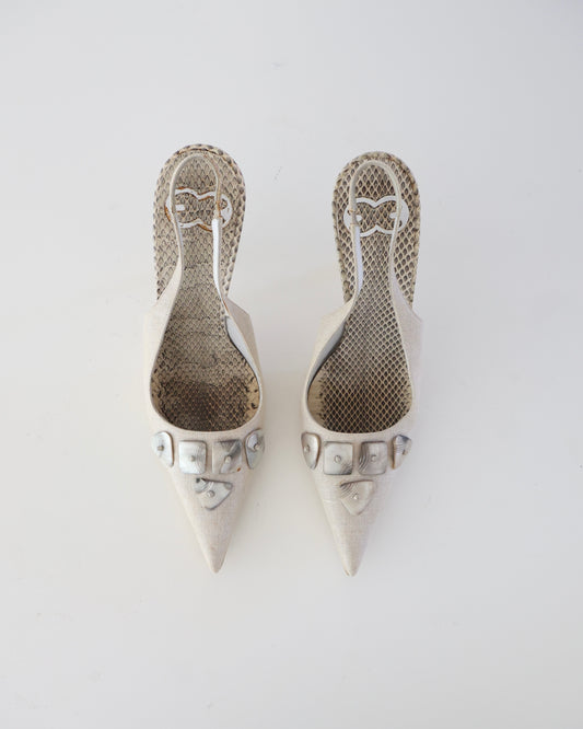 Escada Mother of Pearl Heels