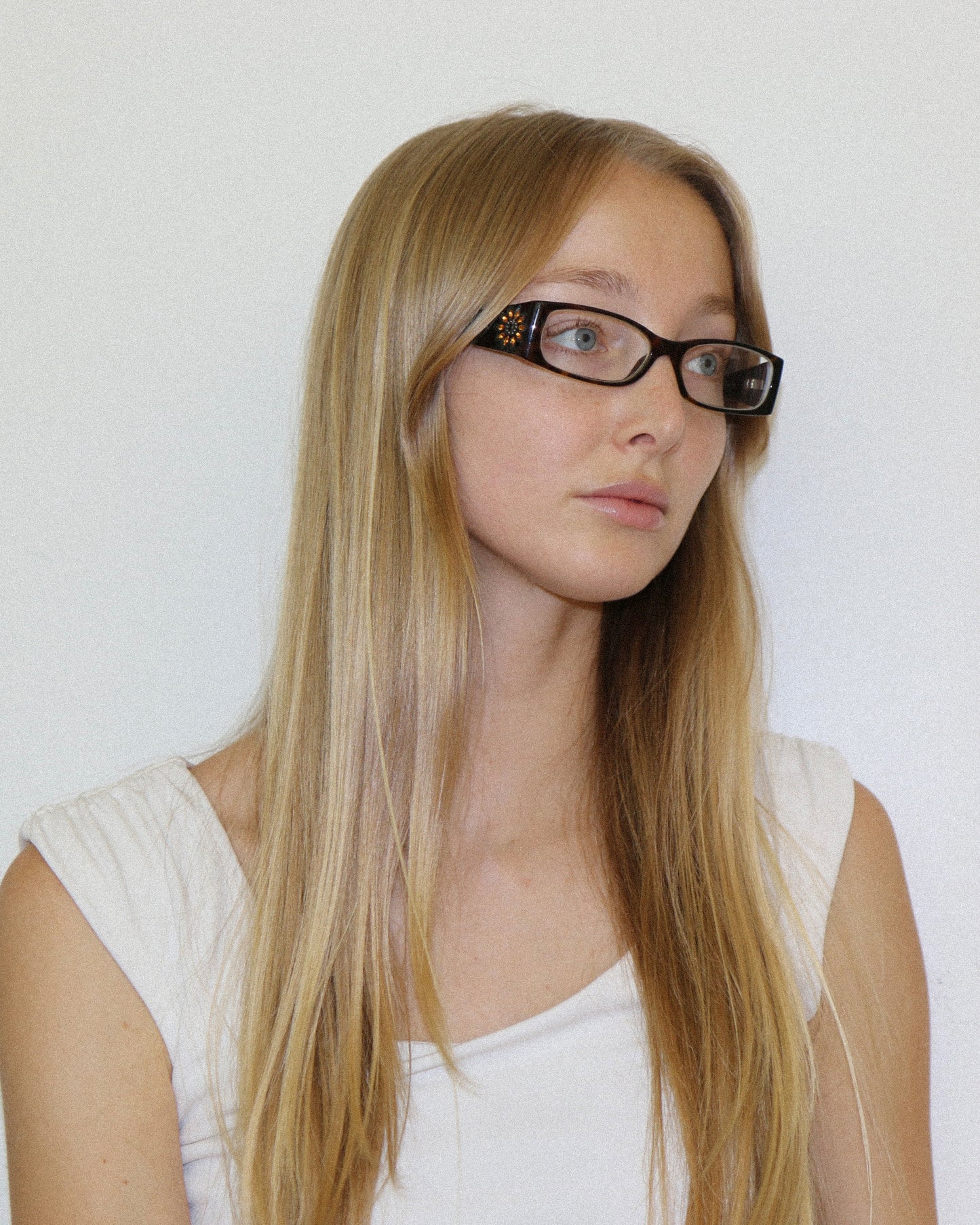 Dolce & Gabbana Brown Rectangular Glasses