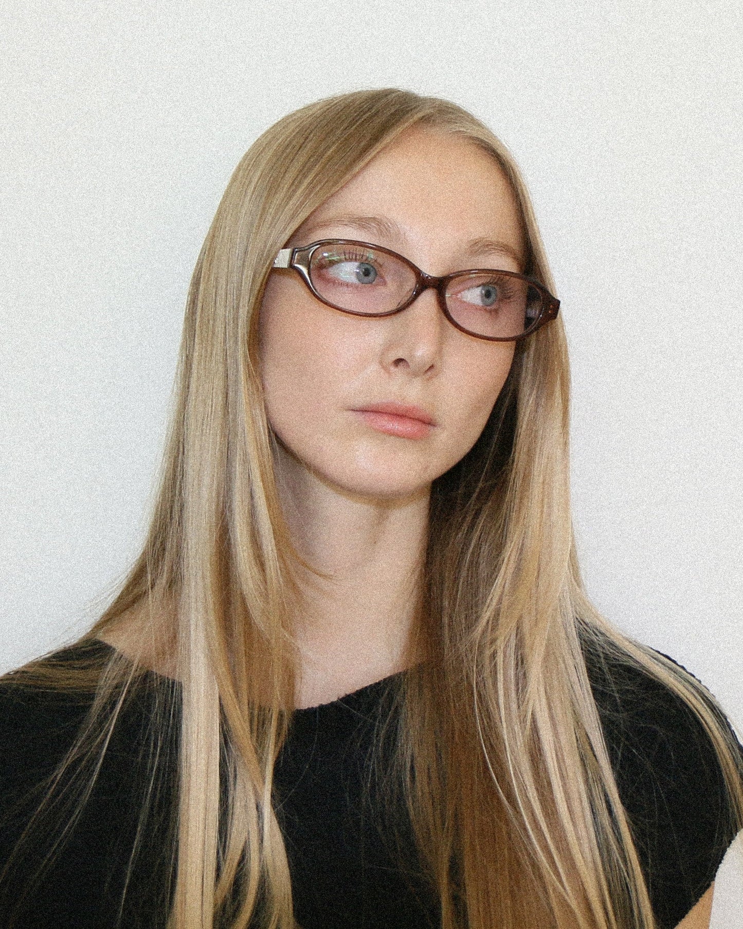 Dior Brown Oval Glasses