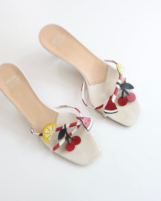 Moschino Fruit Charm Heels