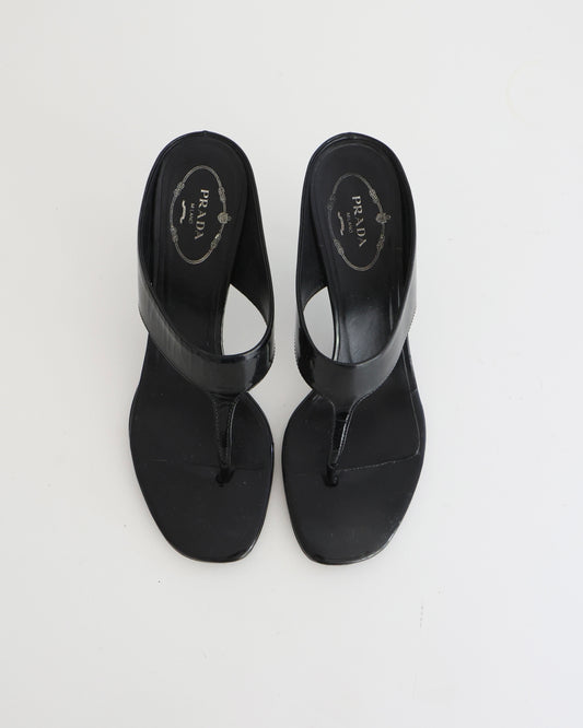 Vintage Prada T-Strap Heels