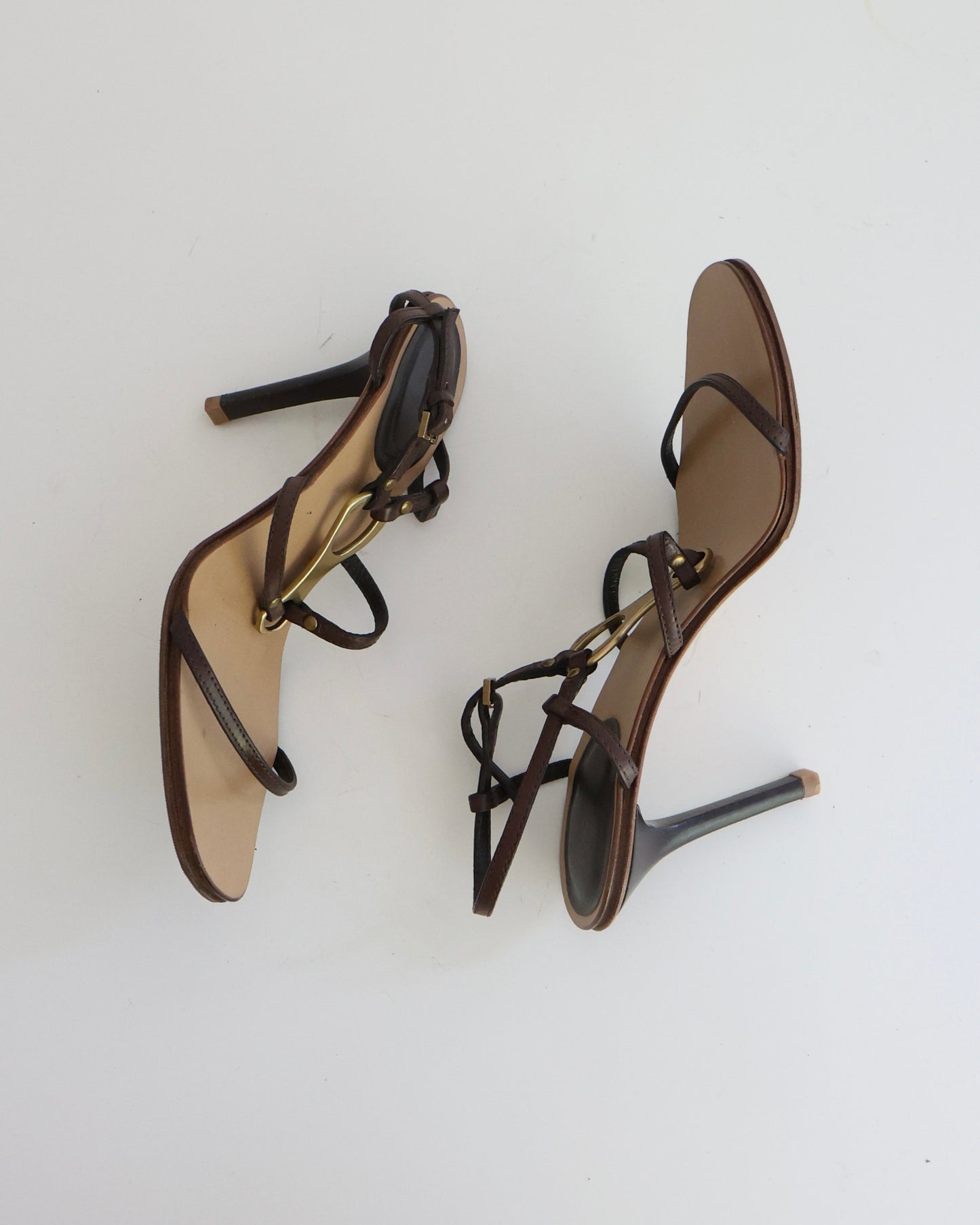 Vintage Tom Ford Gucci Gold Horse Bit Heels
