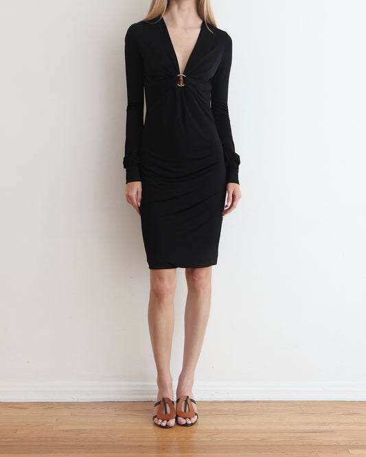 Gucci Tom Ford Black Bamboo Dress