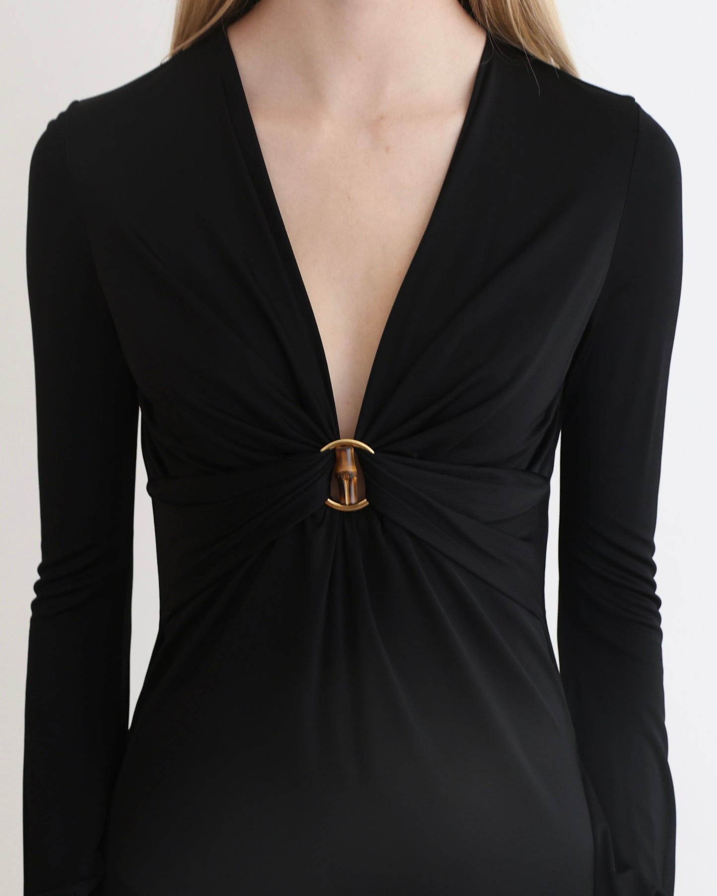 Gucci Tom Ford Black Bamboo Dress