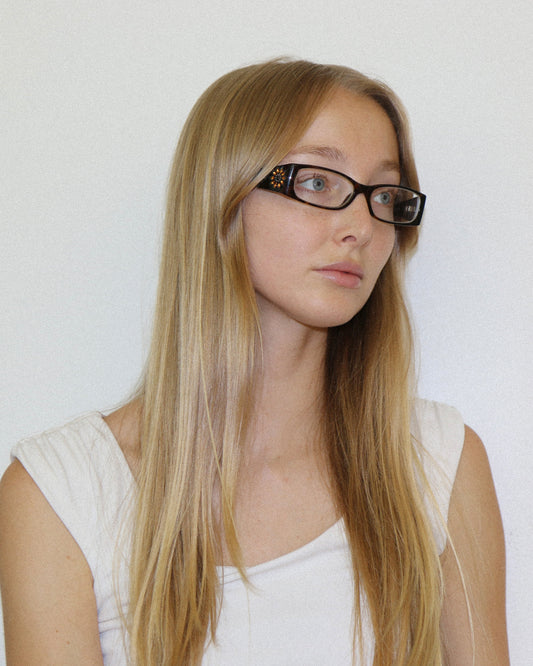 Dolce & Gabbana Brown Rectangular Glasses