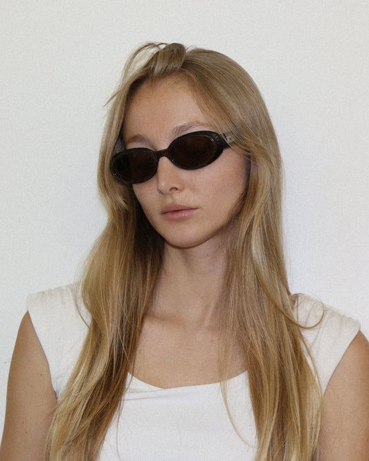 Gucci Black Round Sunglasses