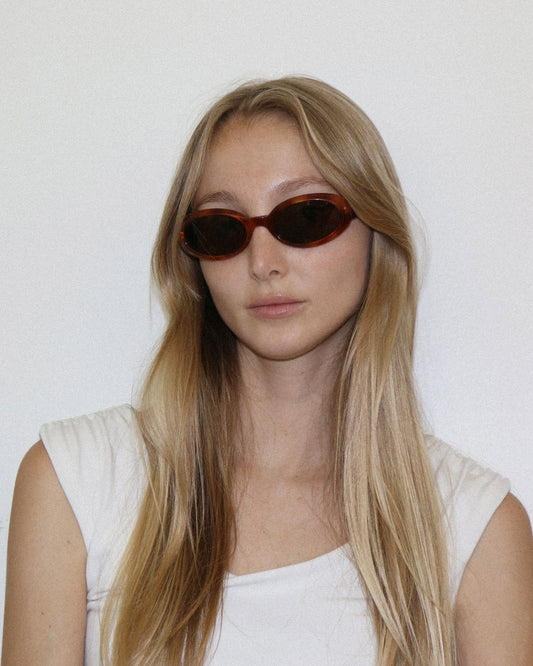 Gucci Brown Tortoise Shell Round Sunglasses