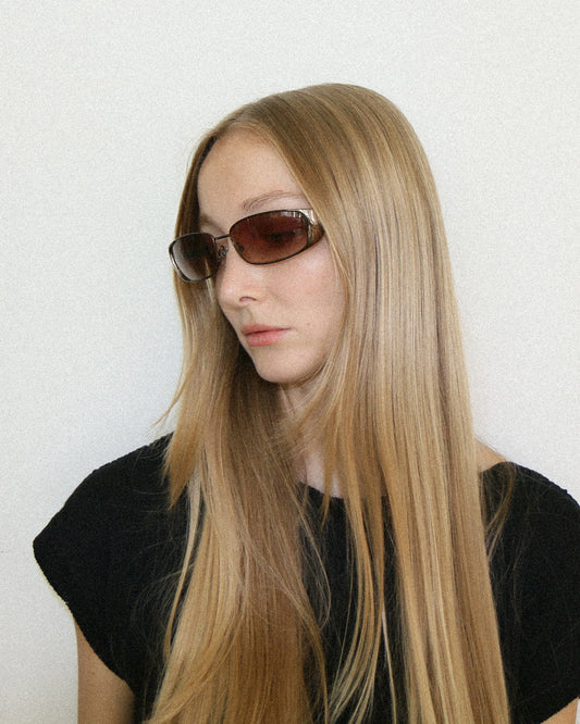 Gucci Brown Metal Sunglasses