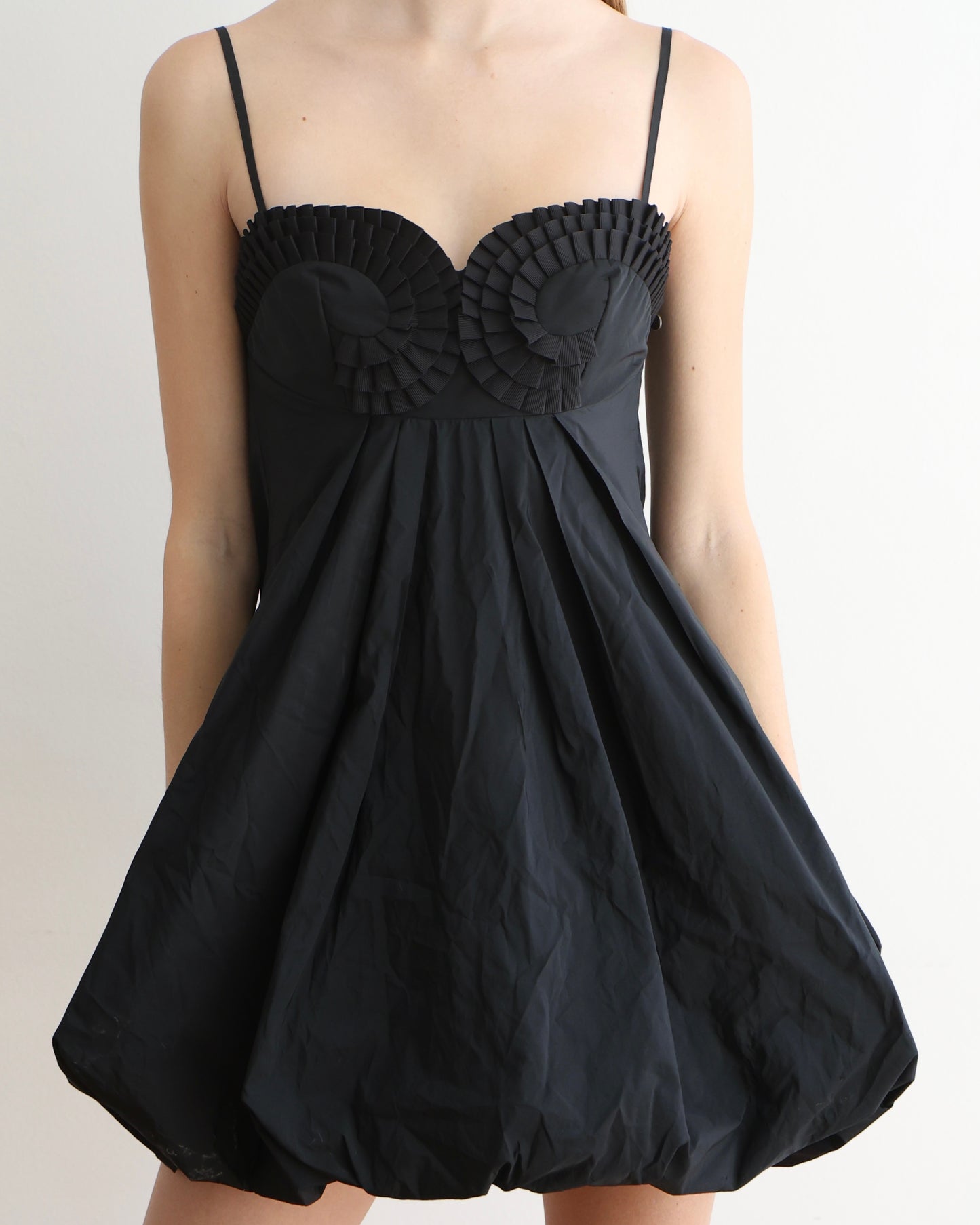 Just Cavalli Black Bubble Mini Dress