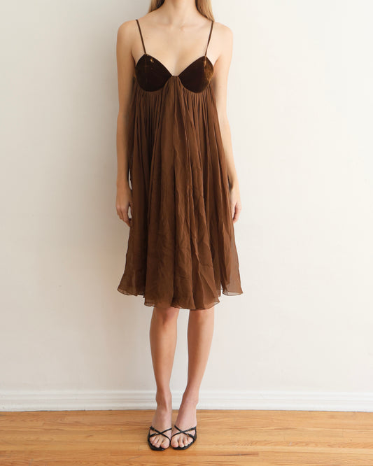 Jean Paul Gaultier Brown Dress