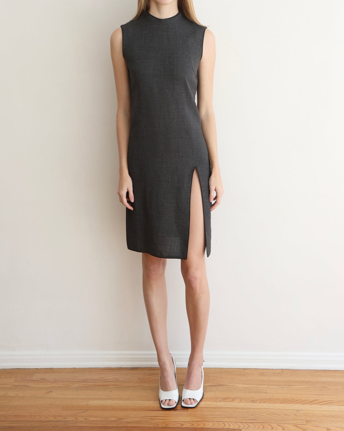 Miu Miu Gray 1993 Slip Dress