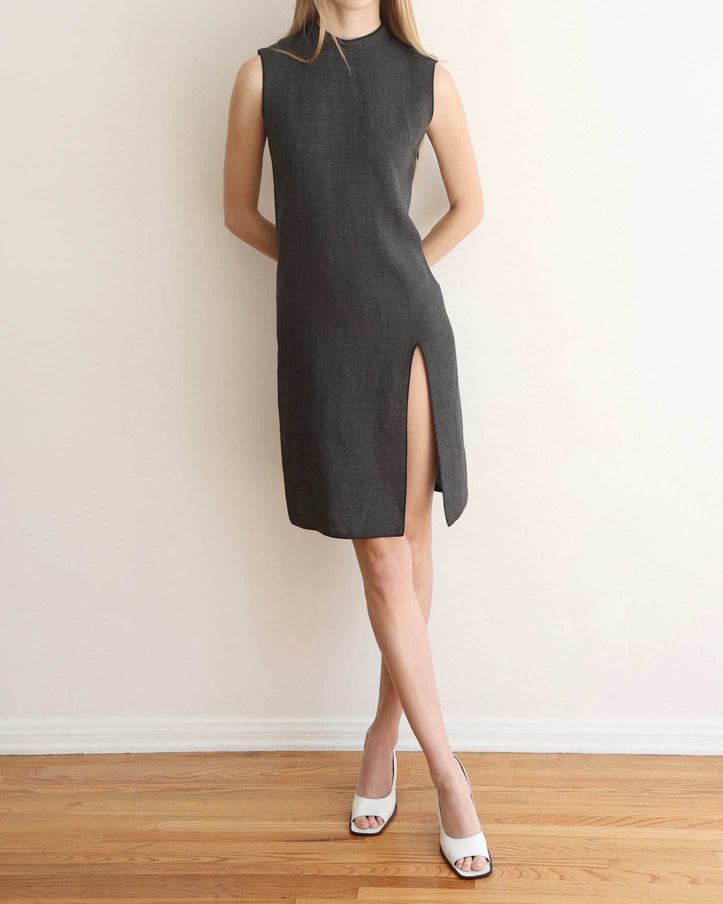 Miu Miu Gray 1993 Slip Dress