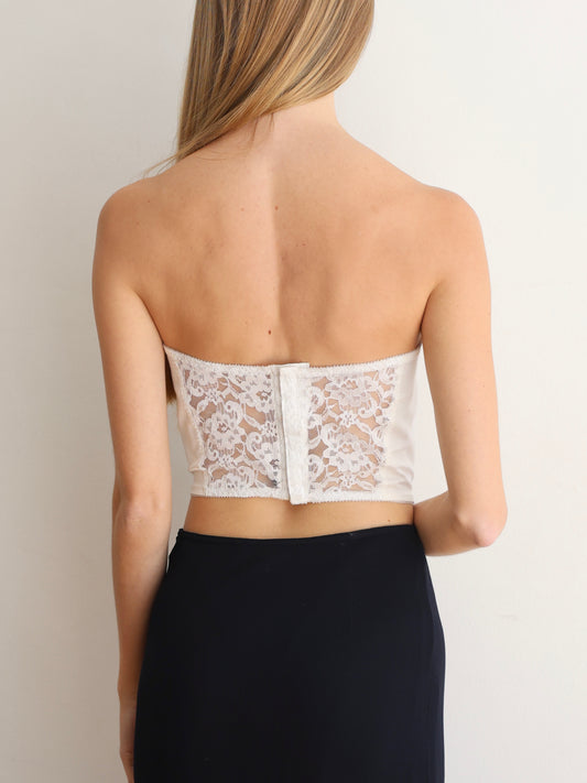 Dior White Lace Corset