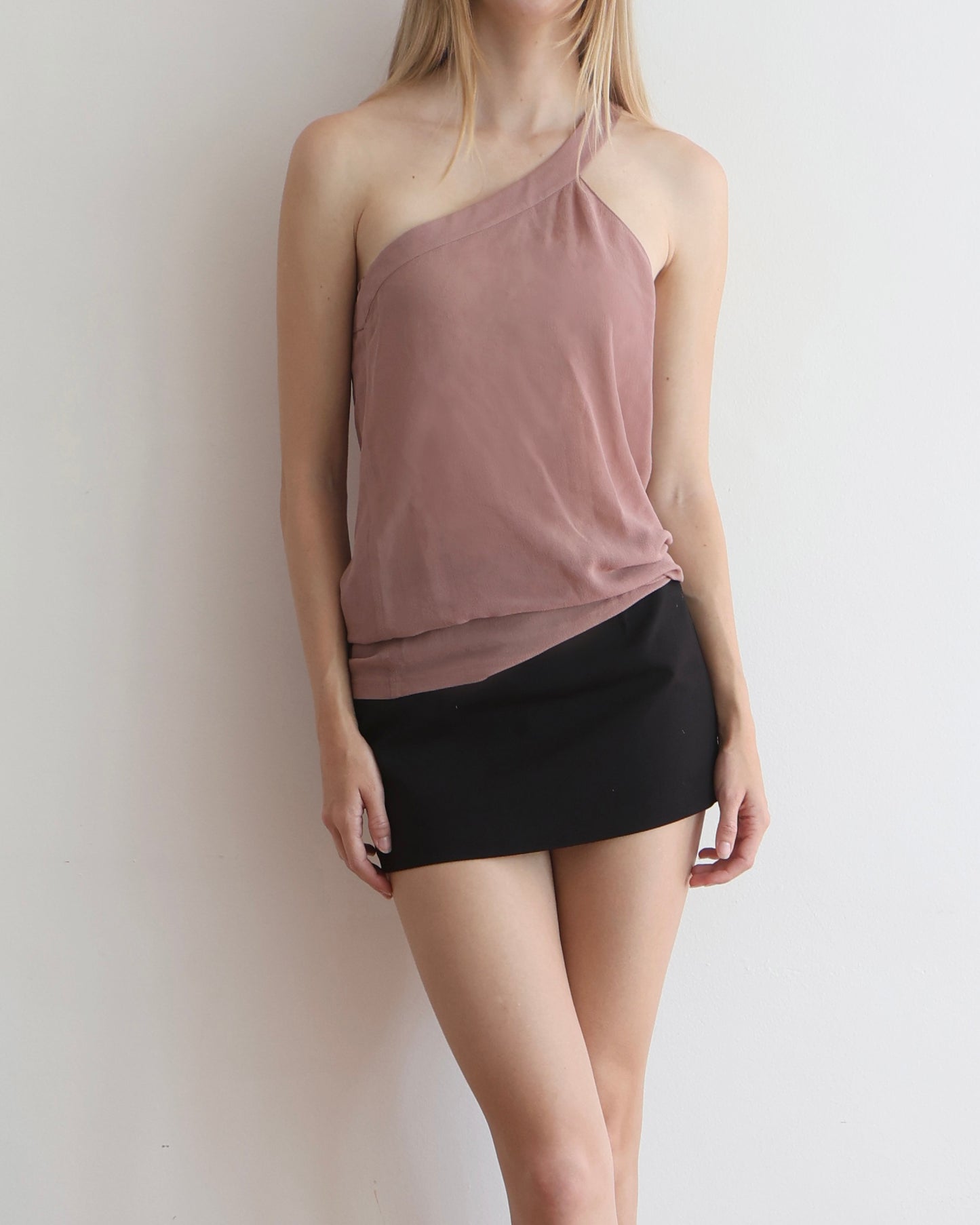 Chloe Pink One Shoulder Top