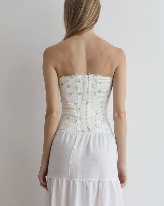 Karen Millen White Floral Corset