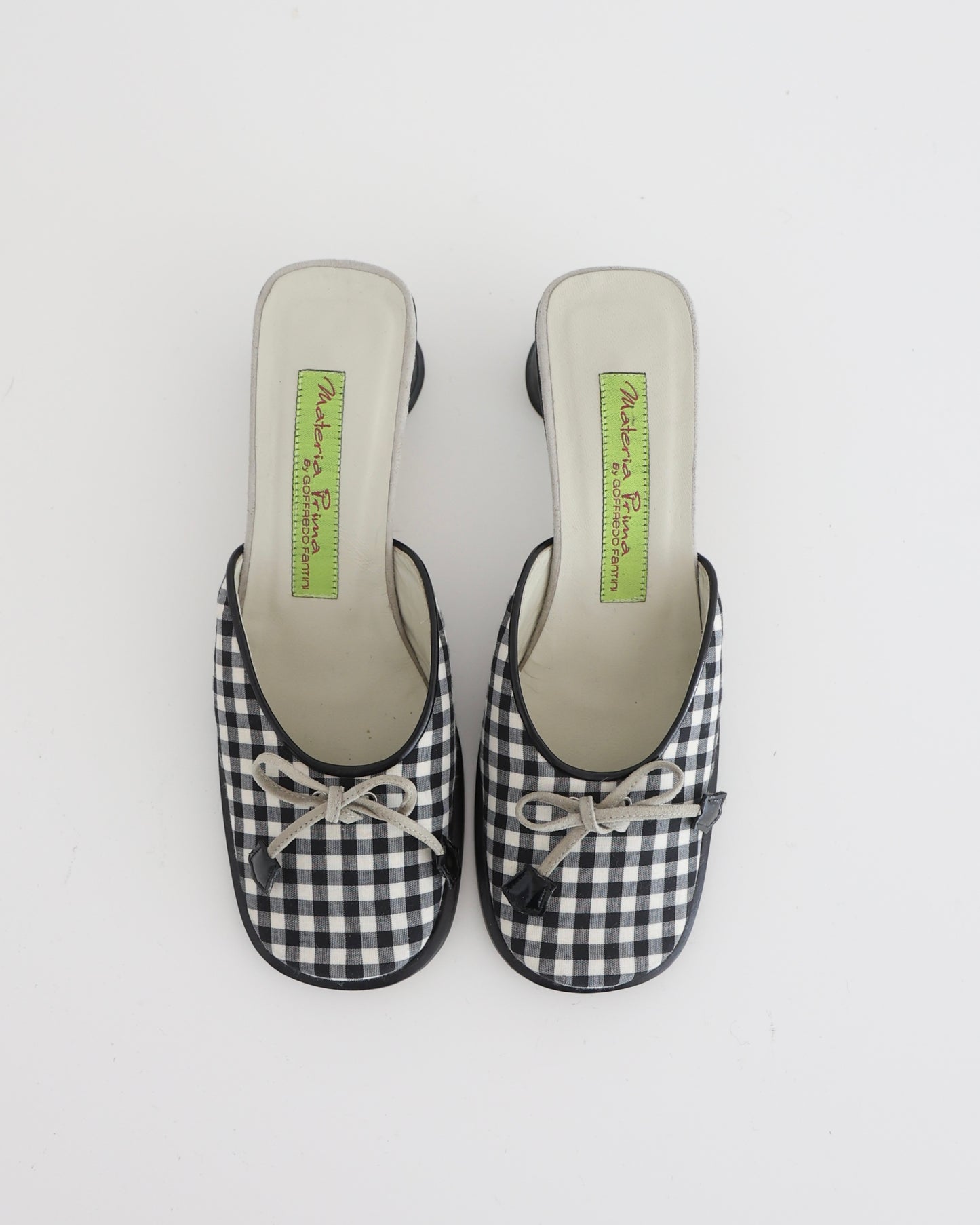 Black & White Gingham Heels