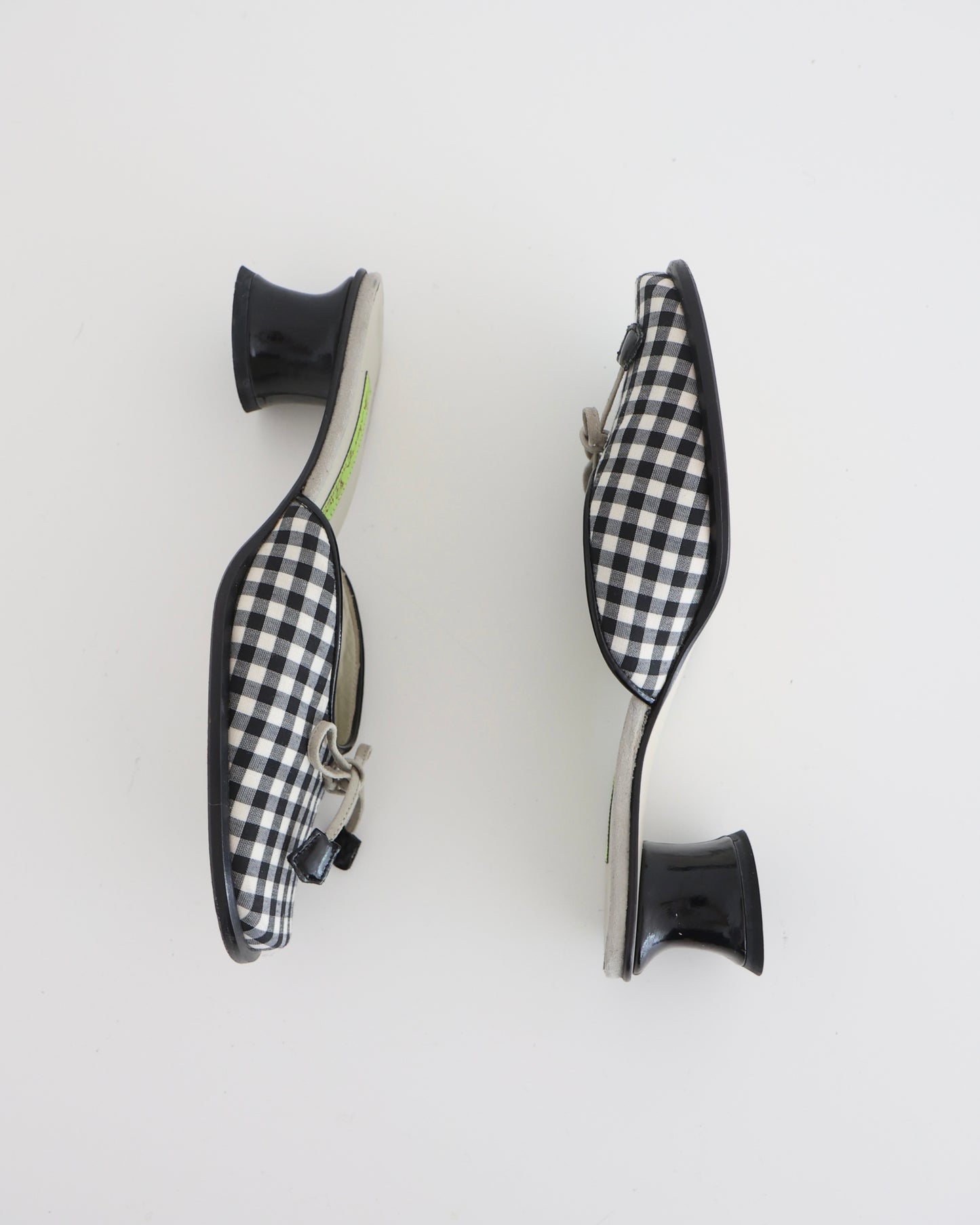 Black & White Gingham Heels