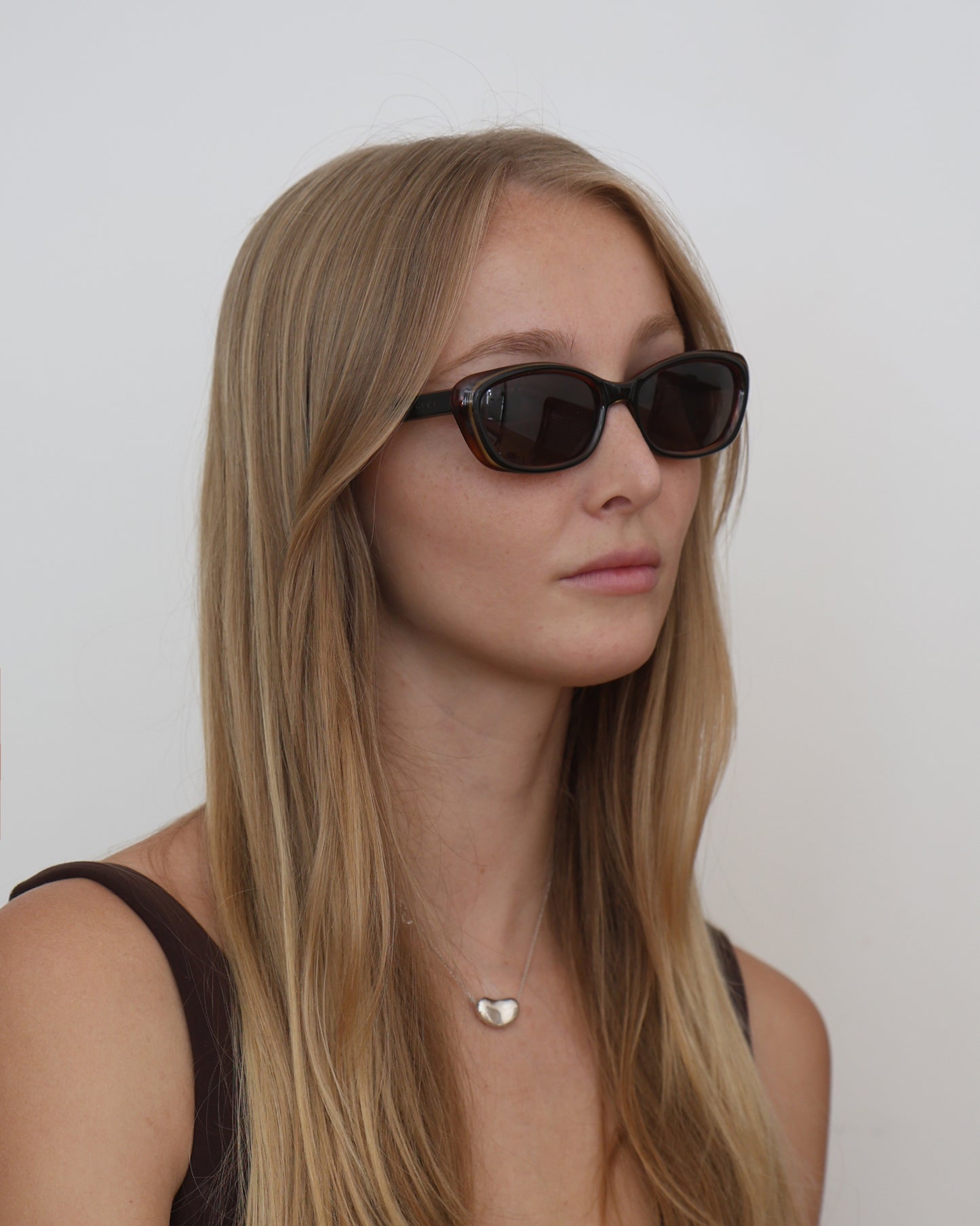 Gucci Brown Square Sunglasses