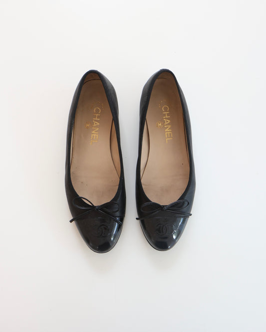 Chanel Black Ballet Flats