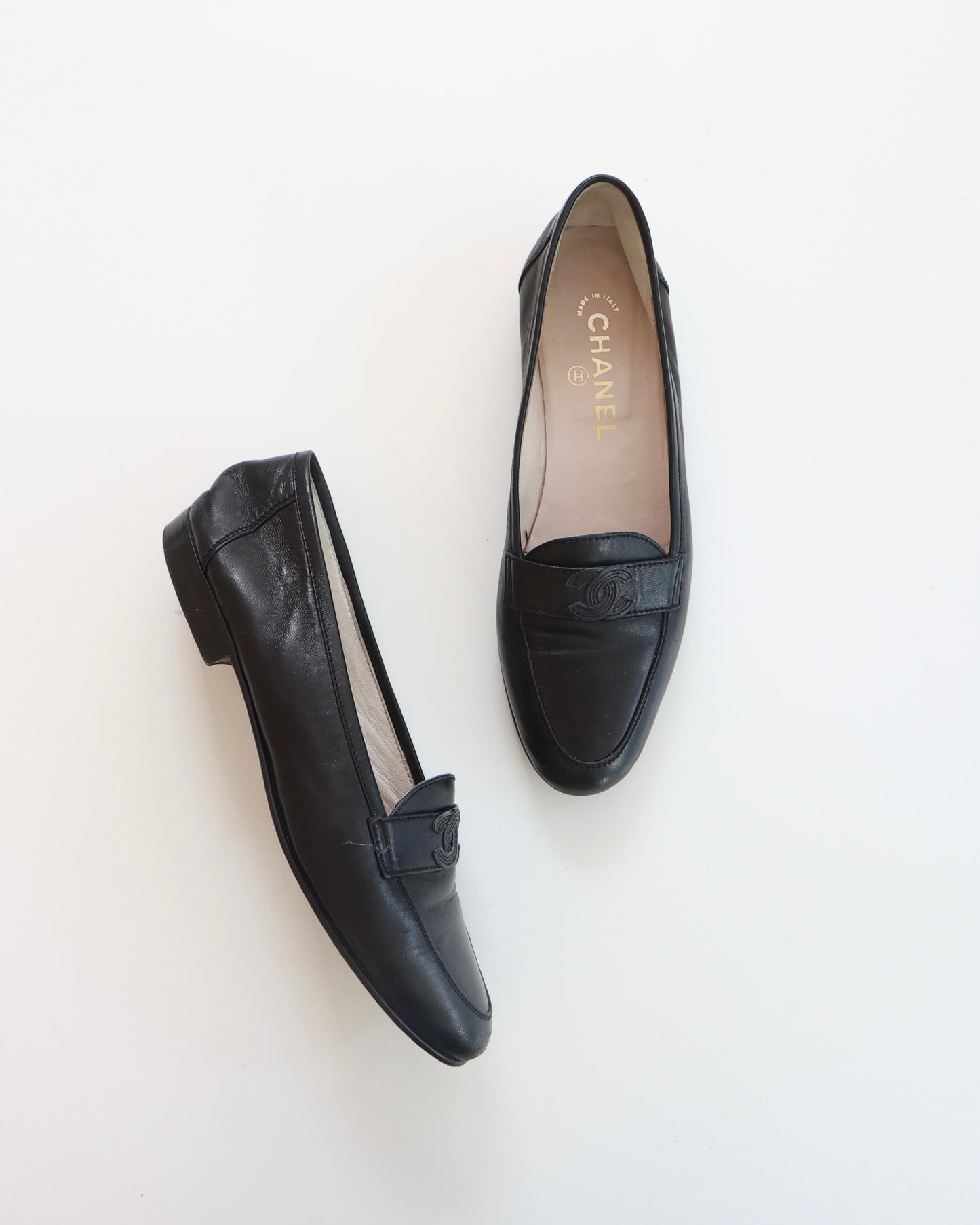 Chanel Black Loafers