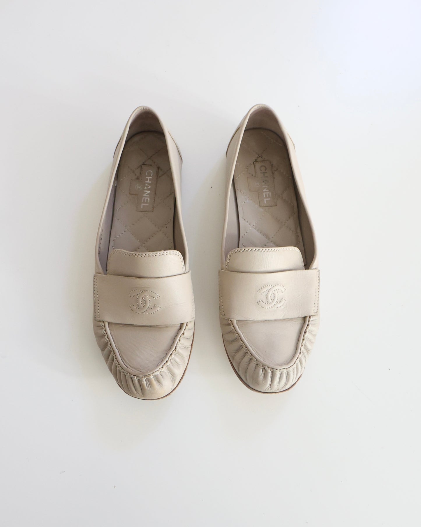 Chanel Beige Loafers