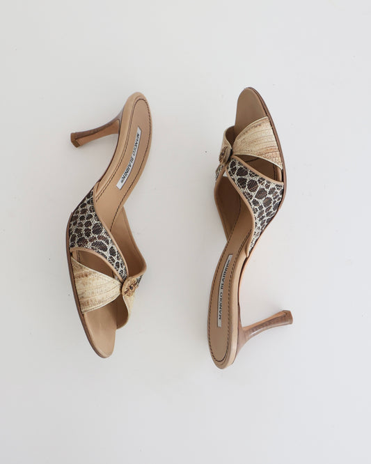 Manolo Blahnik Animal Heels