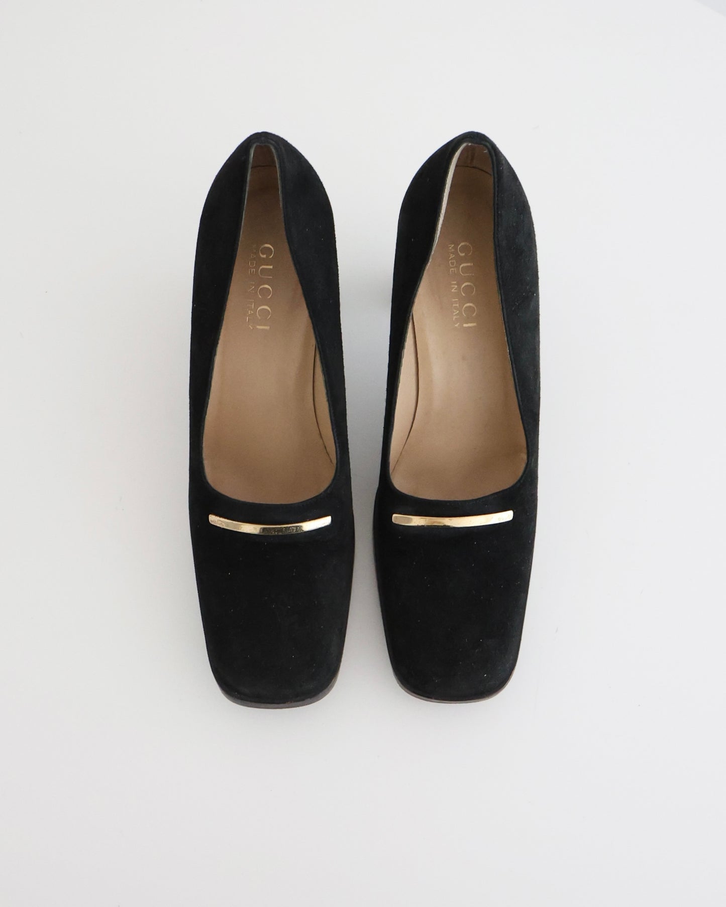 Tom Ford Gucci Black Loafer Heels 7.5