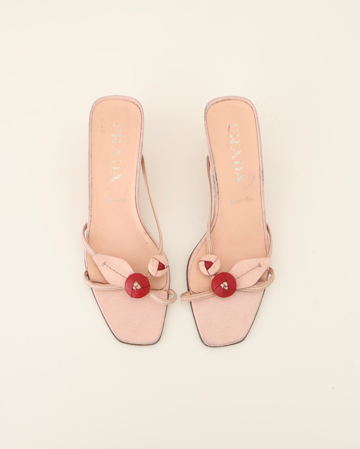 Prada Pink Rosette Heels 37.5