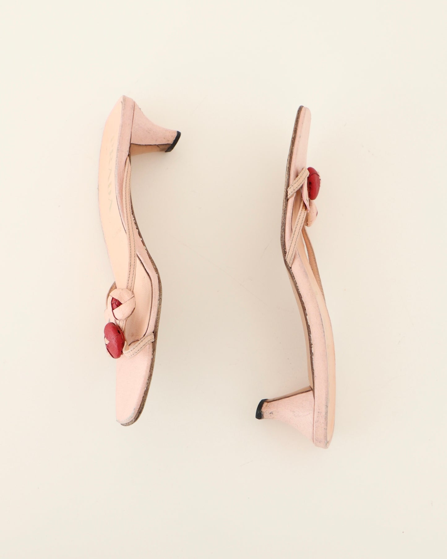 Prada Pink Rosette Heels 37.5