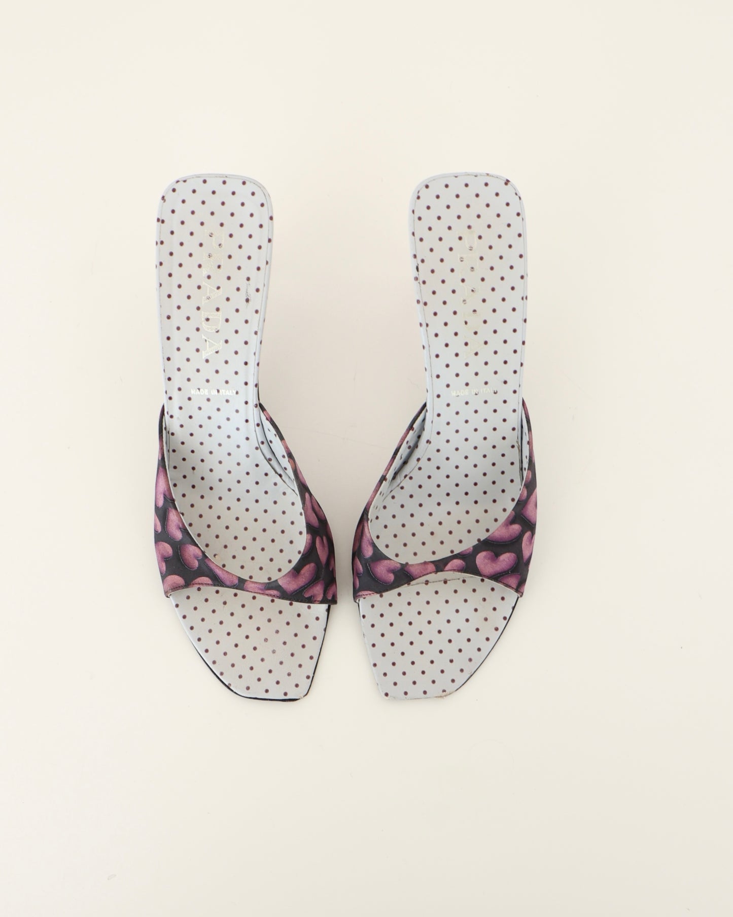 Prada Purple Heart Heels 40