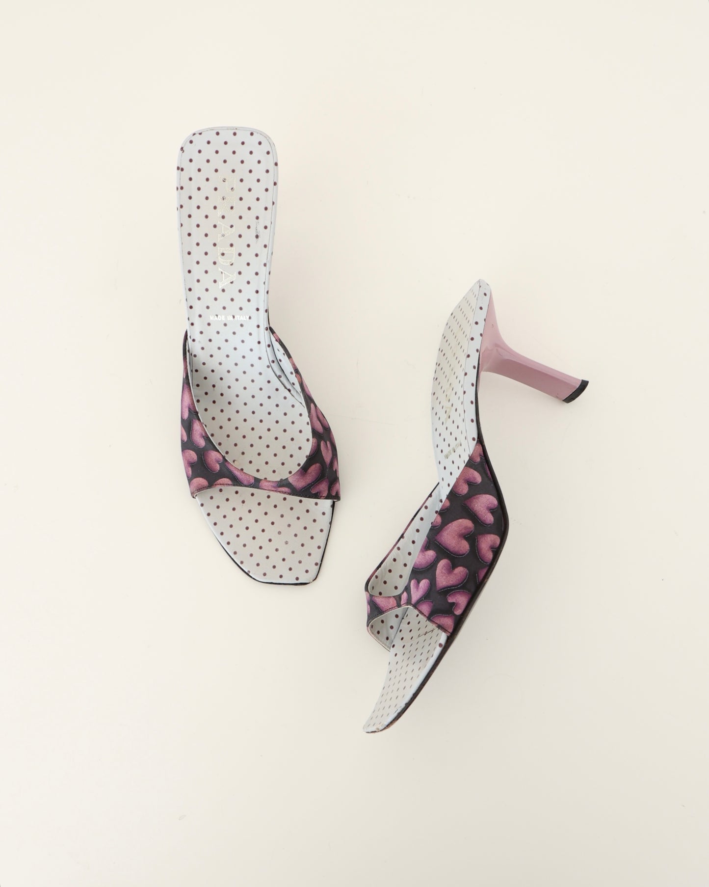 Prada Purple Heart Heels 40