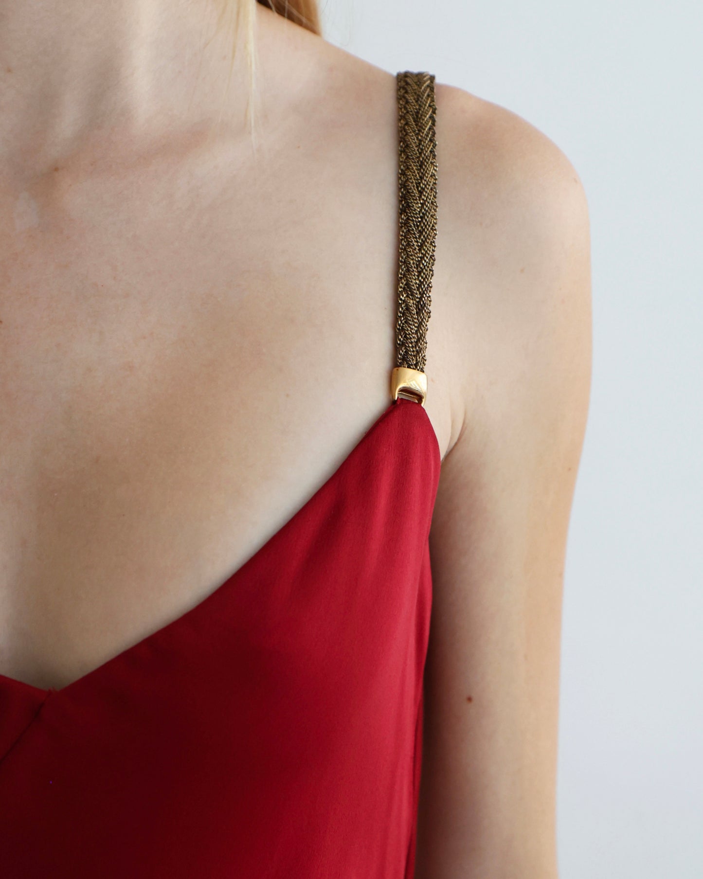 Versace Red Asymmetrical Dress S