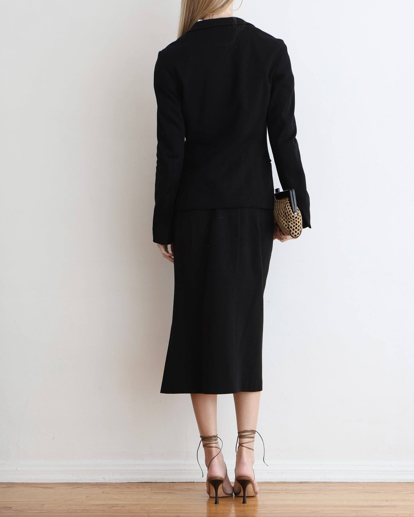 Jil Sander Black Skirt Suit S