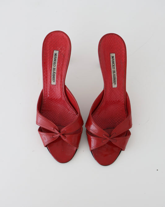 Manolo Blahnik Red Heels 37.5