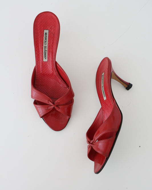 Manolo Blahnik Red Heels 37.5