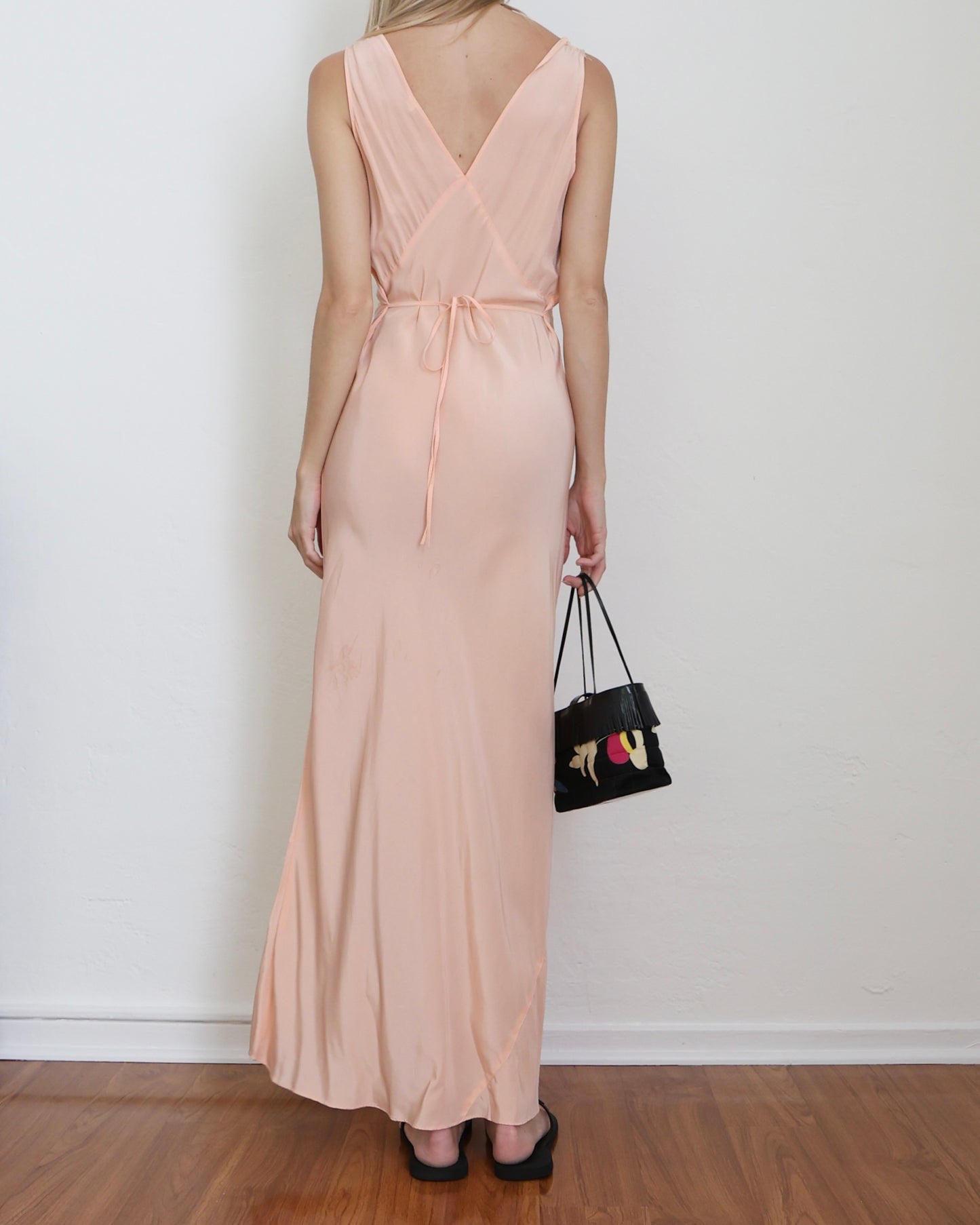 Pink Lace Slip Dress XS