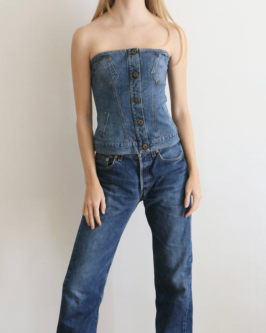 Dolce & Gabbana Denim Corset